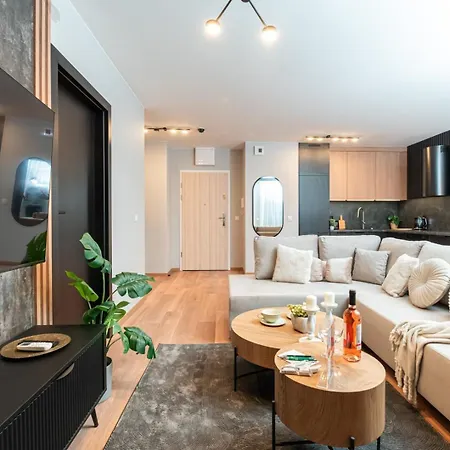 Lägenhet Apartly - Cisza W Nowoczesnym Stylu Szczecin